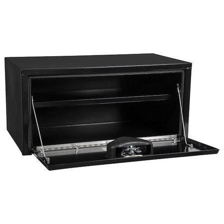 Buyers Products 14x16x30 Inch Black Steel Underbody Truck Box with Built-In Shelf 1703304